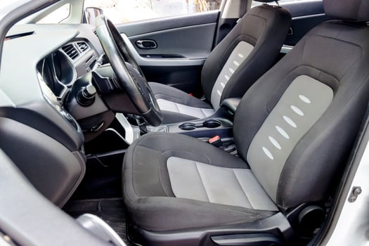 Car Interior Driver Side View. photo