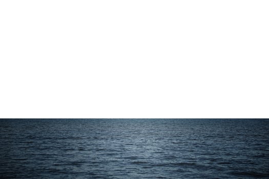 The ocean waves isolated on white background. photo