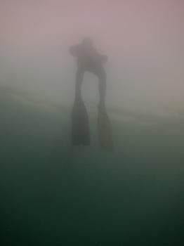free diving or apnea diving appeared to breathe direction photo