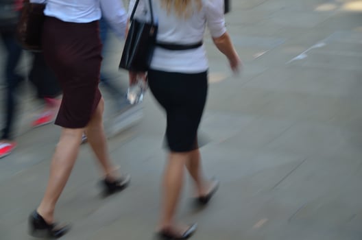 two women in miniskirt photo