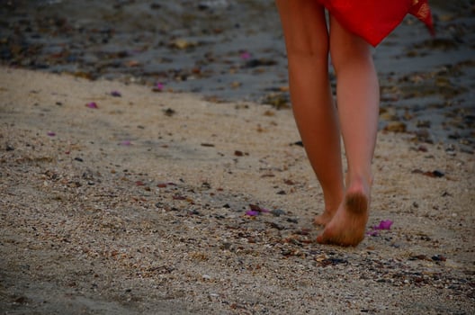 walking in the sand photo
