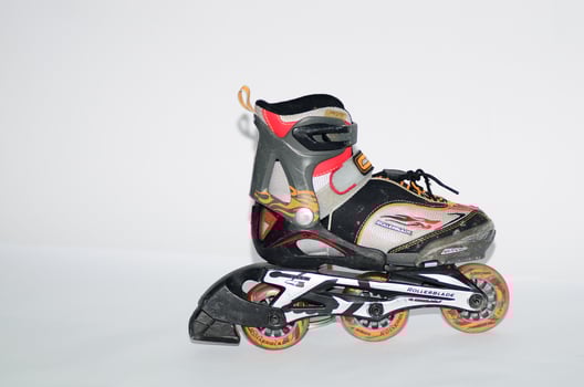 colorful rollerskates for children photo