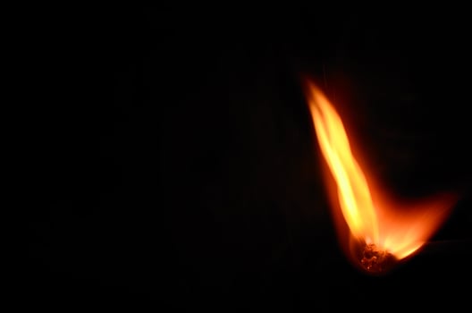 match with flame photo