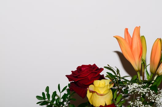 roses in bouquet photo