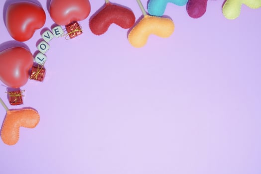All lovers Valentine's Day.Festive banner for the day of all lovers photo