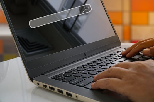 browsing work opportunities online using search photo