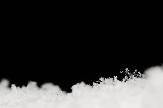 new snow and black photo