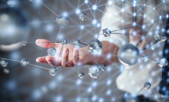 Innovative technologies in science and medicine. Technology to connect. The concept of security photo