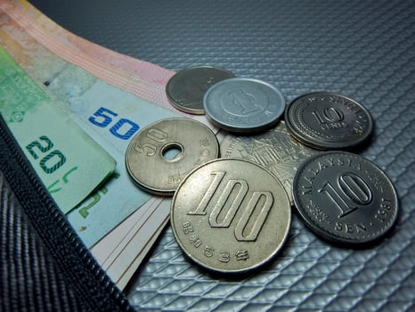 International money background photo