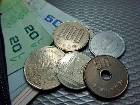 International money background photo