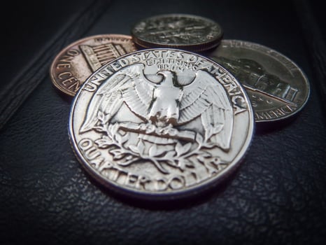 US COIN MONEY, CURRENCY, CONCEPT, BUSINESS photo