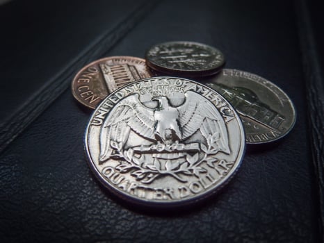 US COIN MONEY, CURRENCY, CONCEPT, BUSINESS photo
