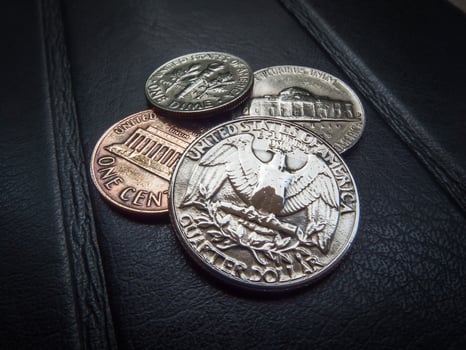 US COIN MONEY, CURRENCY, CONCEPT, BUSINESS photo