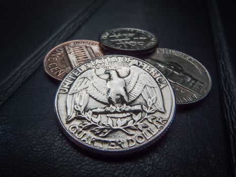 US COIN MONEY, CURRENCY, CONCEPT, BUSINESS photo