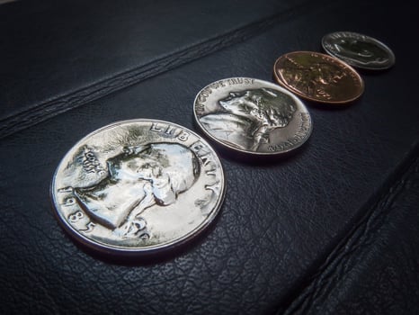 US COIN MONEY, CURRENCY, CONCEPT, BUSINESS photo