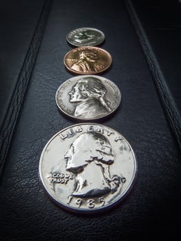 US COIN MONEY, CURRENCY, CONCEPT, BUSINESS photo