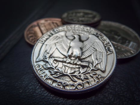 US COIN MONEY, CURRENCY, CONCEPT, BUSINESS photo