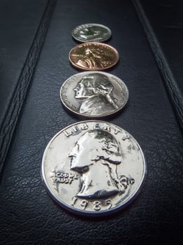 US COIN MONEY, CURRENCY, CONCEPT, BUSINESS photo