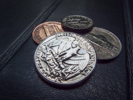 US COIN MONEY, CURRENCY, CONCEPT, BUSINESS photo