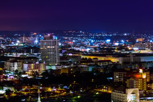 Pattaya City Thailand, Night Light photo