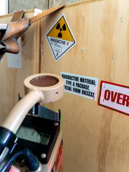 Radiation measurement with radiation survey meter photo