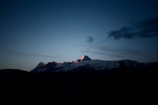 Rocky Mountains in winter photo