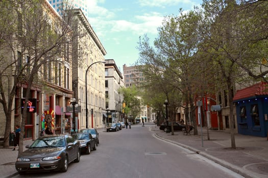 Old buildings in Downtown Winnipeg photo