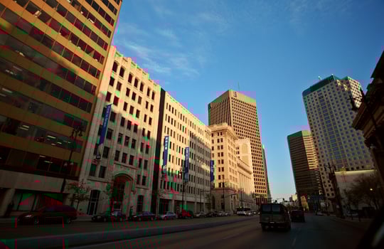 Old and new Winnipeg buildings photo