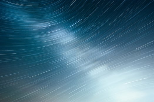 Vibrant night sky with stars and nebula and galaxy. Deep sky astrophoto photo