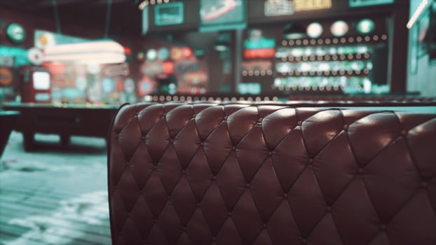 Modern jazz bar interior design photo