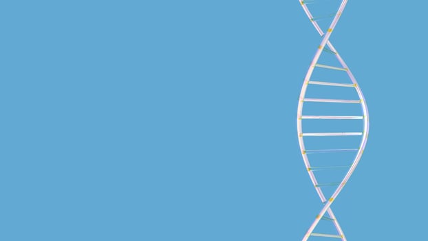helix DNA isolated on background 3d illustration rendering photo