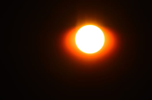sun with radiation photo