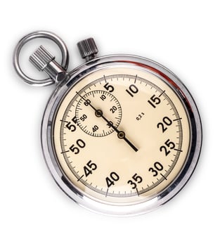 Stopwatch isolated on white background photo