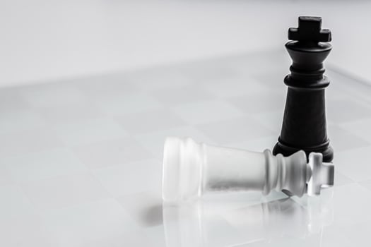 chess figure Chess pieces Symbol of competition photo