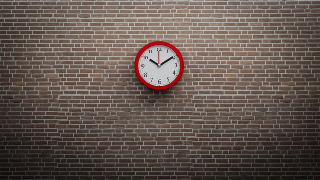 Wall clock office clock Time concept 3d rendering photo