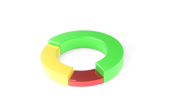 3d business  Graph and diagram chart business concept. photo