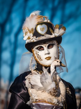 Venetian Carnival in Rosheim, Alsace, France. photo