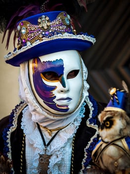 Venetian Carnival in Rosheim, Alsace, France. photo