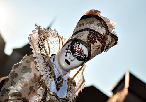 Venetian Carnival in Rosheim, Alsace, France. photo