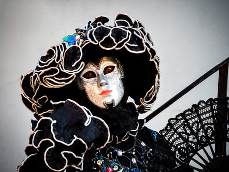 Venetian Carnival in Rosheim, Alsace, France. photo