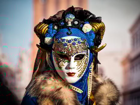Venetian Carnival in Rosheim, Alsace, France. photo