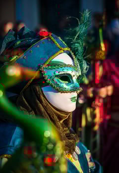 Venetian Carnival in Rosheim, Alsace, France. photo