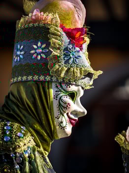 Venetian Carnival in Rosheim, Alsace, France. photo