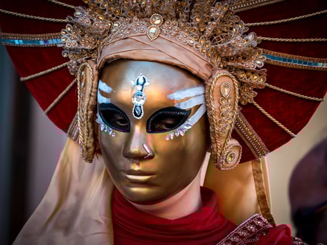 Venetian Carnival in Rosheim, Alsace, France. photo
