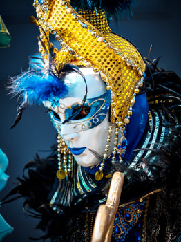 Venetian Carnival in Rosheim, Alsace, France. photo
