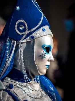 Venetian Carnival in Rosheim, Alsace, France. photo