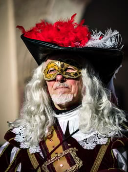 Venetian Carnival in Rosheim, Alsace, France. photo
