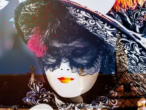 Venetian Carnival in Rosheim, Alsace, France. photo