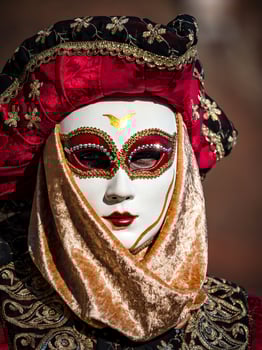 Venetian Carnival in Rosheim, Alsace, France. photo