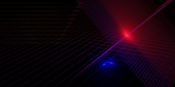 neon light laser background 80s neon grid 3d illustration photo